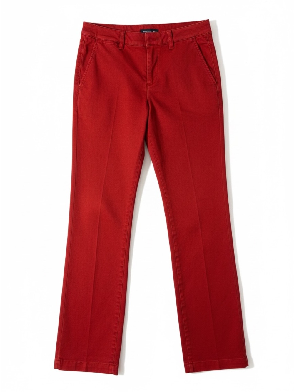 Vince Red Straight-Leg Trousers